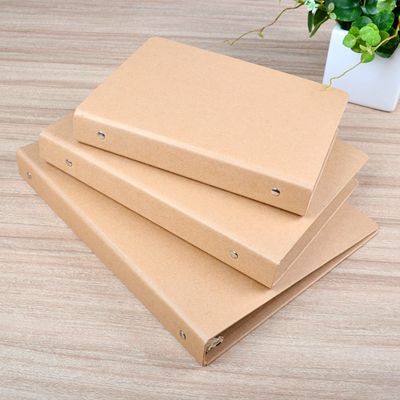 chất lượng  UV Coating A6 A5 Kraft Paper File Folder With Ring Binded Nhà máy