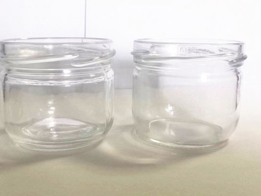 High Transparent Caviar Glass Jar tiêu chuẩn 120ml Với Nắp kim loại