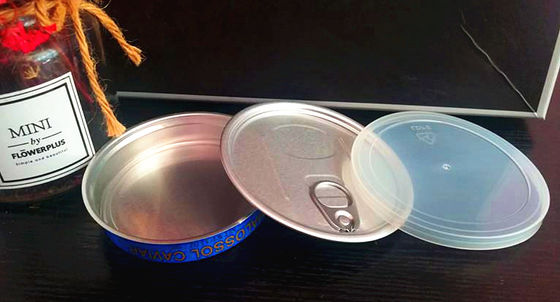 Caviar Ring kéo hộp caviar dễ dàng mở hộp caviar trong nhôm với nắp nhựa 3.5oz và 7oz