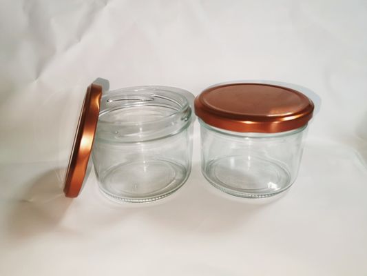 Cao minh bạch chất lượng thực phẩm Caviar Glass Jar tiêu chuẩn 8OZ 240ml Với nắp kim loại
