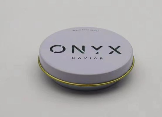 0.28mm Chất ăn chất lượng thiếc caviar bao bì chân không hộp 30g và 50g với nắp phẳng