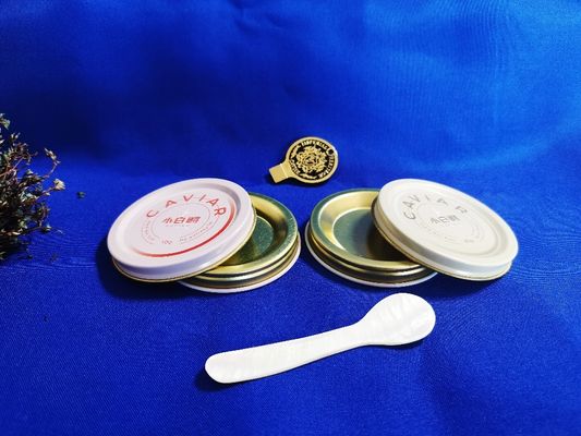 0.28mm Cẩm thực Tinboard Caviar Packaging Vacuum Empty Can tin 10g với in