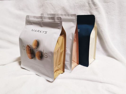 Thùng túi nhựa đứng thẳng có in UV điểm cho bao bì truffle và nấm
