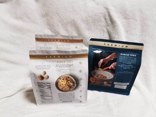 Thùng túi nhựa đứng thẳng có in UV điểm cho bao bì truffle và nấm