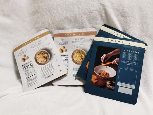 Thùng túi nhựa đứng thẳng có in UV điểm cho bao bì truffle và nấm