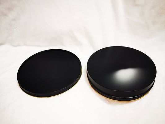 Vacuum Empty Caviar Tin Can Food Grade Packaging 1000ml/g 1kg với màu đen nhạt bên trong vàng