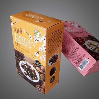 Hộp đóng gói giấy phủ màu gấp và tháo phong cách xây dựng