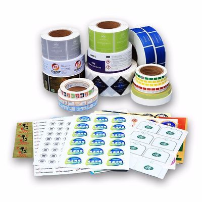 Kháng nước Vinyl nhãn dán kinh doanh Logo in bằng giấy / PVC / vật liệu thú cưng