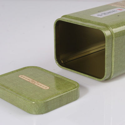 High End Metal Tin Box hình chữ nhật trống dầu kim loại có màu CMYK / Pantone