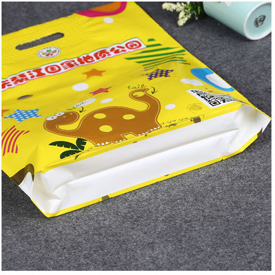 Vật liệu LDPE túi nhựa in tùy chỉnh, túi tay đâm củng cố