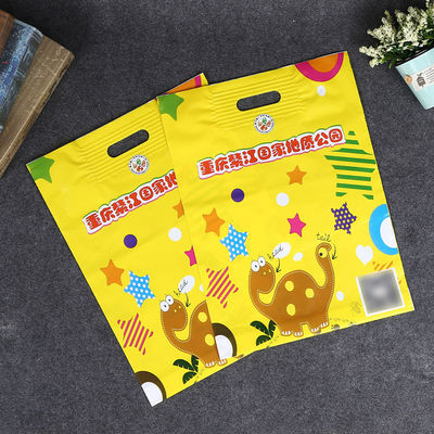Vật liệu LDPE túi nhựa in tùy chỉnh, túi tay đâm củng cố
