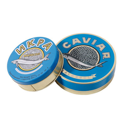 Bao bì caviar tròn nhẹ, lon caviar trống 100g 125g 250g 500g