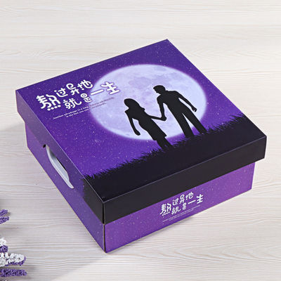 Hộp đóng gói hộp bìa thiết kế cá nhân cho đồ ăn nhẹ và món tráng miệng Valentine