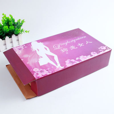 Hộp đóng gói carton in tùy chỉnh, hộp đóng gói đồ lót cho áo ngực phụ nữ