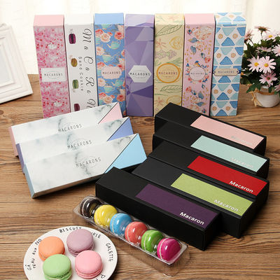 Bao bì macaron đầy màu sắc Hộp kéo giấy, Bao bì thực phẩm thân thiện với môi trường