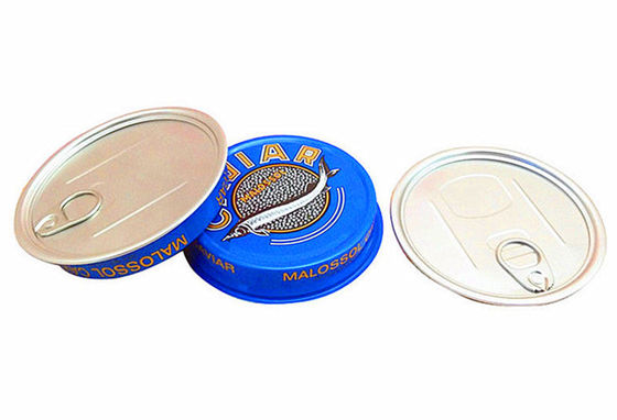 3.5oz 7oz Ring Pull Caviar Packaging Container, Aluminum Caviar Tin Box