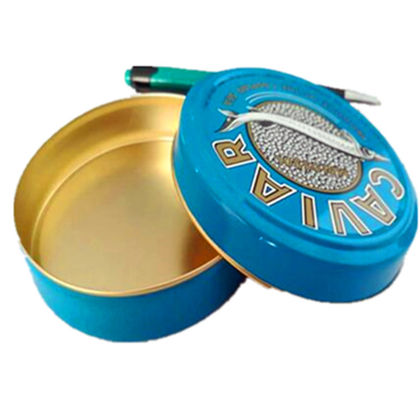 125g 250g Caviar Packaging Tin Box Can Custom Color ISO 9001 được phê duyệt