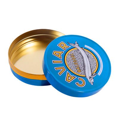 125g 250g Caviar Packaging Tin Box Can Custom Color ISO 9001 được phê duyệt