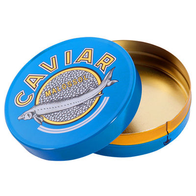 125g 250g Caviar Packaging Tin Box Can Custom Color ISO 9001 được phê duyệt