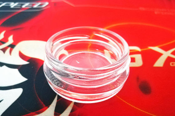 Đồ bán buôn cao minh bạch 0.5oz 15-20gram thủy tinh bình cávia với nắp kim loại trong màu sắc khác nhau