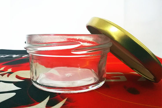 Thùng caviar thủy tinh trong suốt cao với nắp kim loại