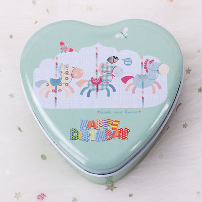 Bao bì kẹo hộp thiếc kim loại hình trái tim cho ngày Valentine và sinh nhật