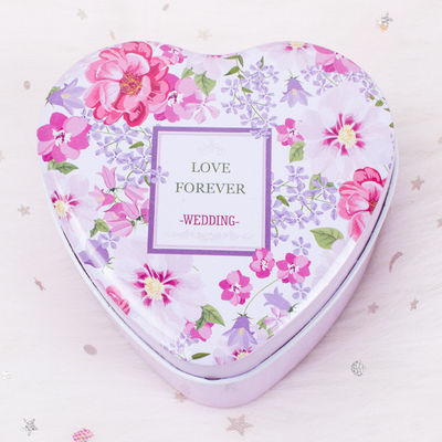Bao bì kẹo hộp thiếc kim loại hình trái tim cho ngày Valentine và sinh nhật