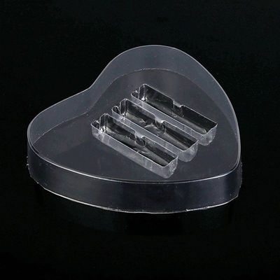 Hàm mỹ phẩm son môi Custom Metal Tin Box hình trái tim với PVC Inner Tray