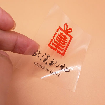 PVC Transparent Logo Label Stickers hình chữ nhật hình chữ nhật