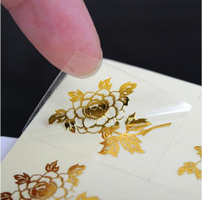PVC Transparent Logo Label Stickers hình chữ nhật hình chữ nhật