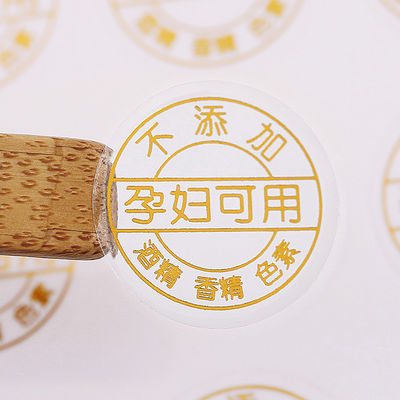 PVC Transparent Logo Label Stickers hình chữ nhật hình chữ nhật