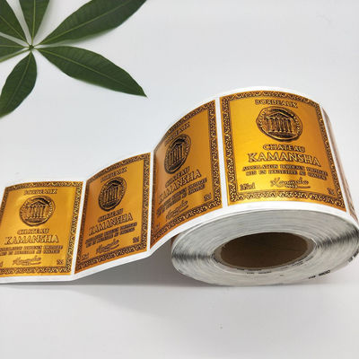 Nhãn nhãn chai rượu vang có thể in cá nhân Kích thước tùy chỉnh ISO 9001 được phê duyệt