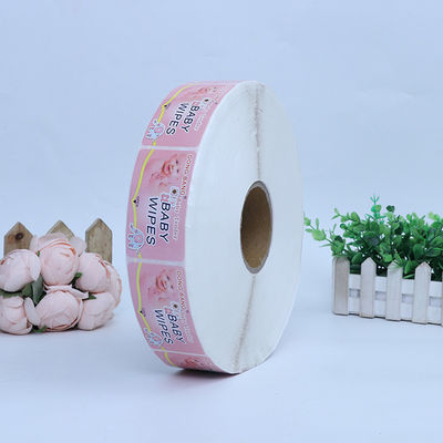 Kiểm tra nước Khách hàng in dán vinyl tự dán cho khăn lau trẻ em