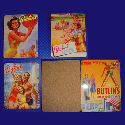Cá nhân tùy chỉnh gỗ đồ uống coasters bàn đặt cho thực phẩm và đồ uống