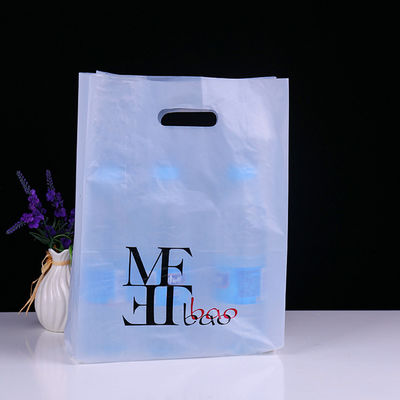 50 Micron Ldpe cắt chết túi tay với logo in để quảng cáo