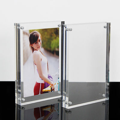 Cao tinh khiết từ tính khung ảnh tùy chỉnh vật liệu acrylic với hai mặt