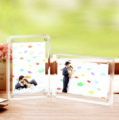 Cao tinh khiết từ tính khung ảnh tùy chỉnh vật liệu acrylic với hai mặt