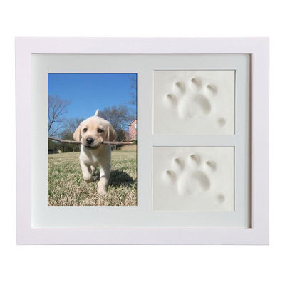 Khung ảnh tùy chỉnh bằng gỗ 28x23CM Cho chó hoặc mèo Pet Paw Picture Display