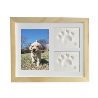 Khung ảnh tùy chỉnh bằng gỗ 28x23CM Cho chó hoặc mèo Pet Paw Picture Display