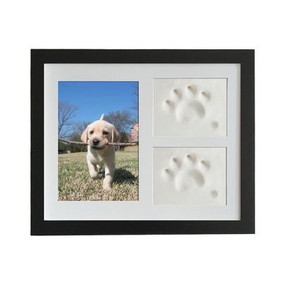 Khung ảnh tùy chỉnh bằng gỗ 28x23CM Cho chó hoặc mèo Pet Paw Picture Display
