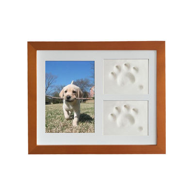 Khung ảnh tùy chỉnh bằng gỗ 28x23CM Cho chó hoặc mèo Pet Paw Picture Display