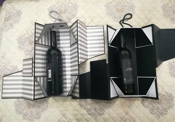 Hộp ván gấp sang trọng với đóng từ bao bì chai rượu vang làm bằng tay