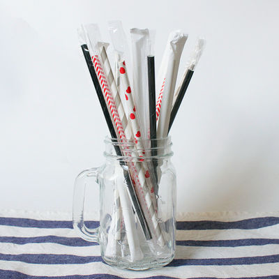 Bao bì riêng Biodegradable Paper Straws, Paper Bubble Tea Straws