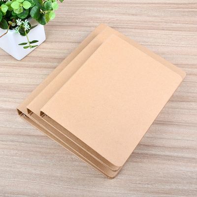 UV phủ A6 A5 Kraft giấy thư mục với vòng liên kết