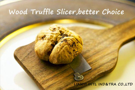 Máy cắt truffle pho mát cấp thực phẩm Máy cạo với tay cầm gỗ hồng