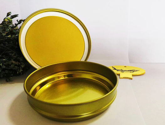 125g Vòng chân không rỗng Caviar Tin Can With 0.28mm Tinplate Material