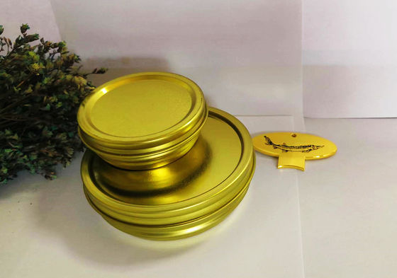 125g Vòng chân không rỗng Caviar Tin Can With 0.28mm Tinplate Material